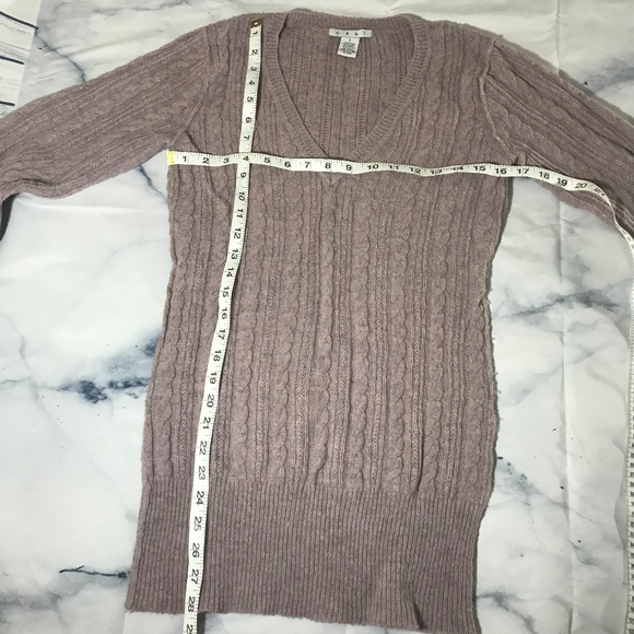 CAbi Dusty Lavender Purple Cable Knit Sweater - Picture 6 of 7